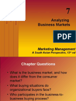 Analyzing Business Markets: Marketing Management