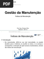 Aula 7 - Indices de Manutenção