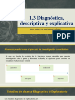 1.3 Investigacion Diagnostica, Descriptiva y Explicativa