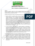 Comunicado PODEMOS Abril 27 de 2020 - Revisión Actualizada