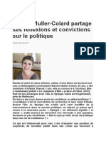 Reflexion de Marion Muller, Theologienne Protestante Sur La Politique