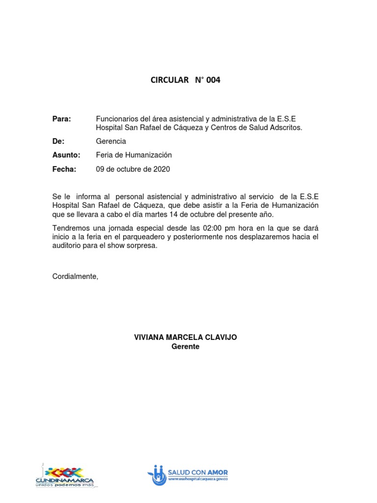 Circular Ejemplo | PDF