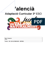 Adaptació Curricular 3º Eso para Alumnos