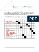 Citizenship assessment worksheet