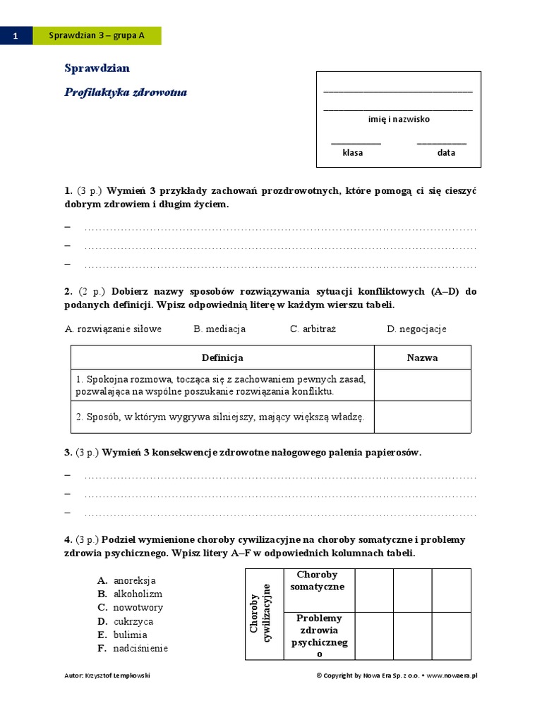 Sprawdzian Z Edb Klasa 8 Dział 2 Pdf