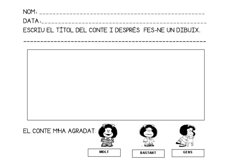 Fitxa de lectura E. infantil