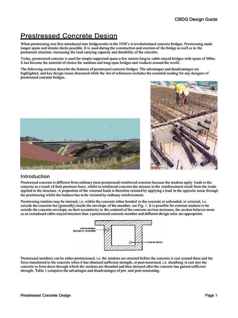 Prestressed Concrete Bridge Design Guide | PDF | Prestressed Concrete ...