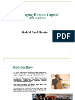 Managing Human Capital: Shah M Saad Husain