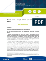 Sistema Firjan Quanto Custa Energia Nota Metodologica 2016