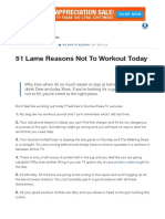 51 Lame Reasons Not To Workout Today _ Muscle & Strength