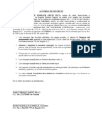 Acuerdo de Divorcio Enrique y Esmeralda