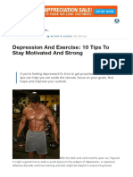 Depression and Exercise - 10 Tips To Stay Motivated and Strong - Muscle & Strength