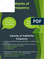 Adverbs of Frequency - How Often and How Many Times