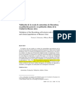 Gongora&Casullo (2009) Validación de La Escala de Rosemberg PDF