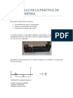 DESARROLLO DE LA PRÁCTICA de Extensometría