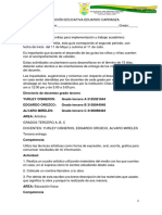 Artistica y Edu. Fisica Grado Tercero A, B, C 3 RA Entrega