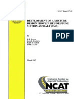 Development of A Mixture Design Procedure For Stone Matrix Asphalt (Sma)