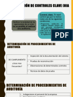 Determinación de controles clave y procedimientos de auditoría