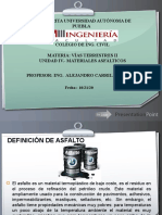 4.0 (2) V-2 Unidad 4) .-Materiales Asfalticos