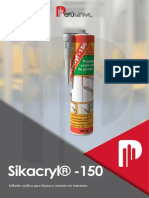 14 - MSDS Sellador Acrilico Sika PDF