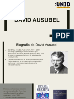Teoría del aprendizaje significativo de David Ausubel