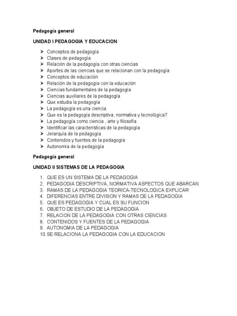 Pedagogía General | PDF | Pedagogía | Modificación de comportamiento