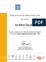 Certificado MIPG