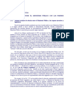 RELACIONES ENTRE EL MINISTERIO PÚBLICO CON LOS PODERES POLÍTICOS