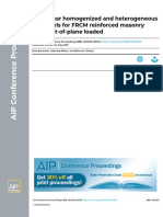 Non-Linear Homogenized and Heterogeneous FE Models for FRCM RM