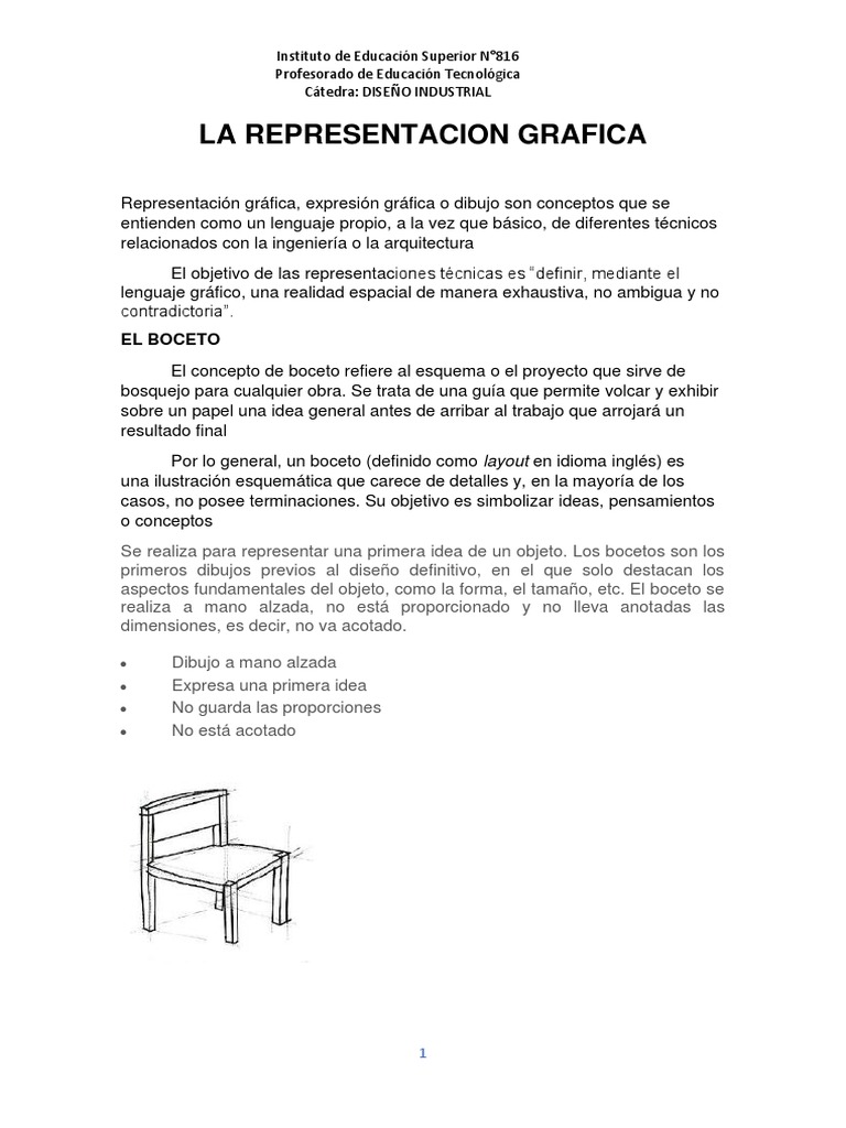 Conceptos de Representación Gráfica | PDF | Dibujo | Dibujo técnico