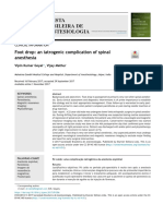 Revista Brasileira DE Anestesiologia: Foot Drop: An Iatrogenic Complication of Spinal Anesthesia