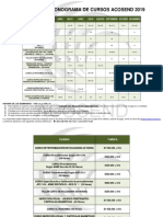 Cronograma y Tarifas de Cursos 2019 PDF