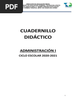 CUADERNILLO DE ADMINISTRACION  I PEDRO