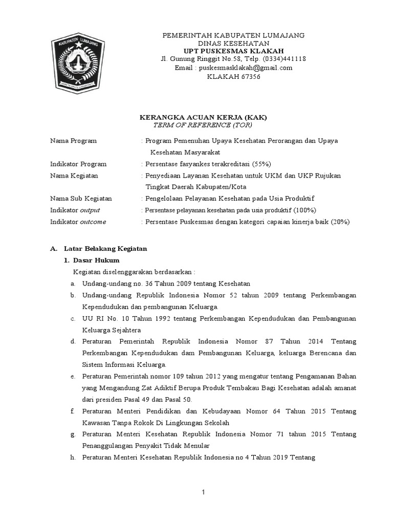 Kak Tor Usia Produktif | PDF