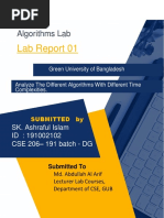 CSE-206 - Lab Report - 01 PDF