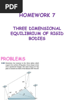 B18 Statics - Homework 7 3D Equilibrium Rigid Bodies