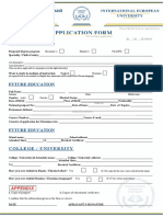 IEU Application Form