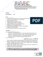 Soal Dan Jawaban Mid Pai & BP Semester Ganjil Kelas 11