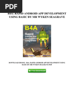 (V976.Ebook) Download Ebook B4a Rapid Android App Development Using Basic by MR Wyken Seagrave