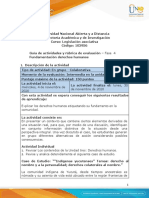 L A - Guia de Actividades y Rúbrica de Evaluación - Fase 4 - Fundamentación Derechos Humanos