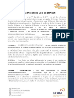 Autorizacion de Uso de Imagen PDF