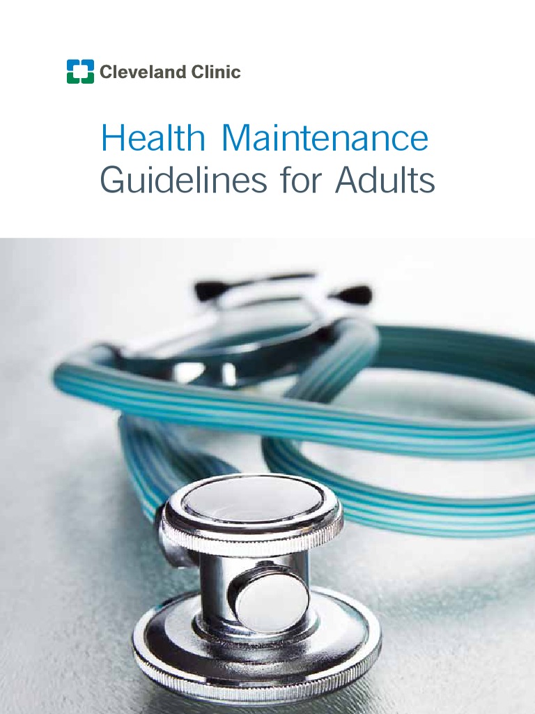 Health Maintenance Guidelines For Adults PDF Vaccines Preventive