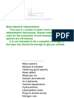 2 Mass Spectroscopy For Chromatographers Mass Spectral