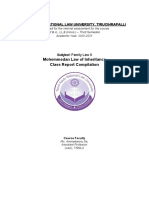 Muhammedan Law - Reports Compilation