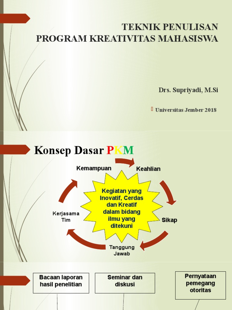 Teknik Penulisan PKM | PDF