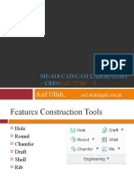 Creo Lecture - Construction Tools and Patterned Features