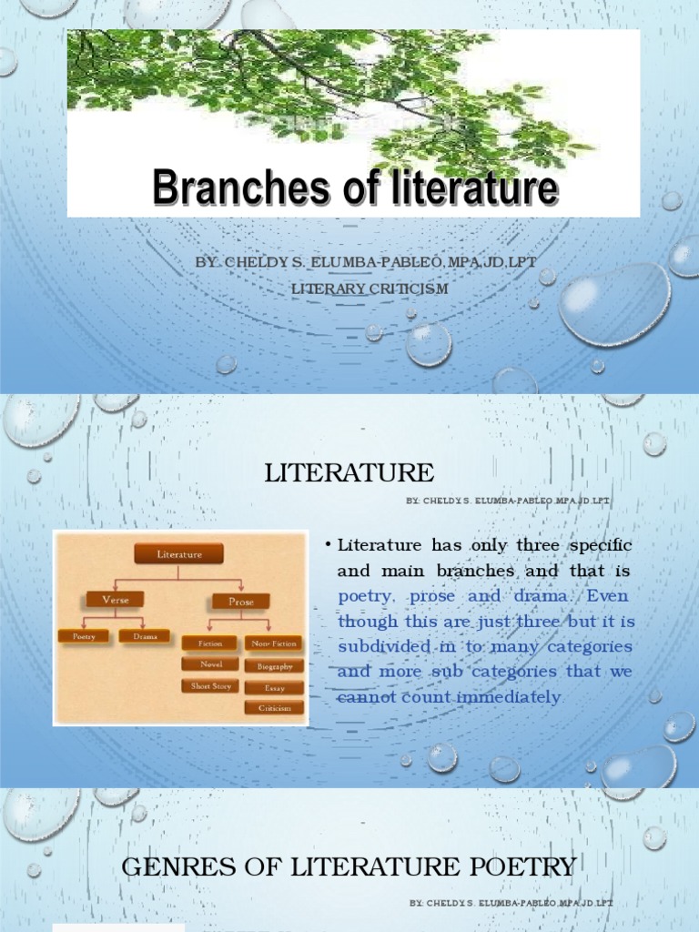 Overview of Literary Genres and Poetry | PDF | Metre (Poetry) | The ...
