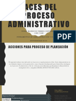 Faces del proceso administrativo