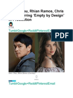 Osric Chau, Rhian Ramos, Chris Pang-Starring Empty by Design' in Production