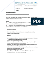 Energía y trabajo: circuitos eléctricos